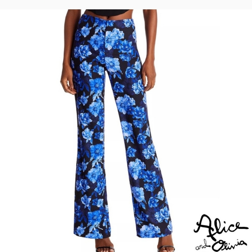 ISO Alice& Olivia Teeny flare floral pants